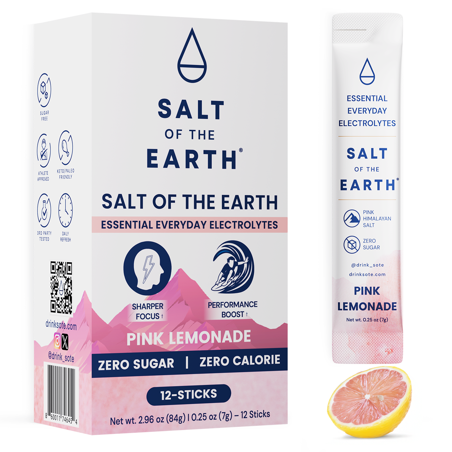 Salt of the Earth | Natural Electrolytes | Pink Lemonade