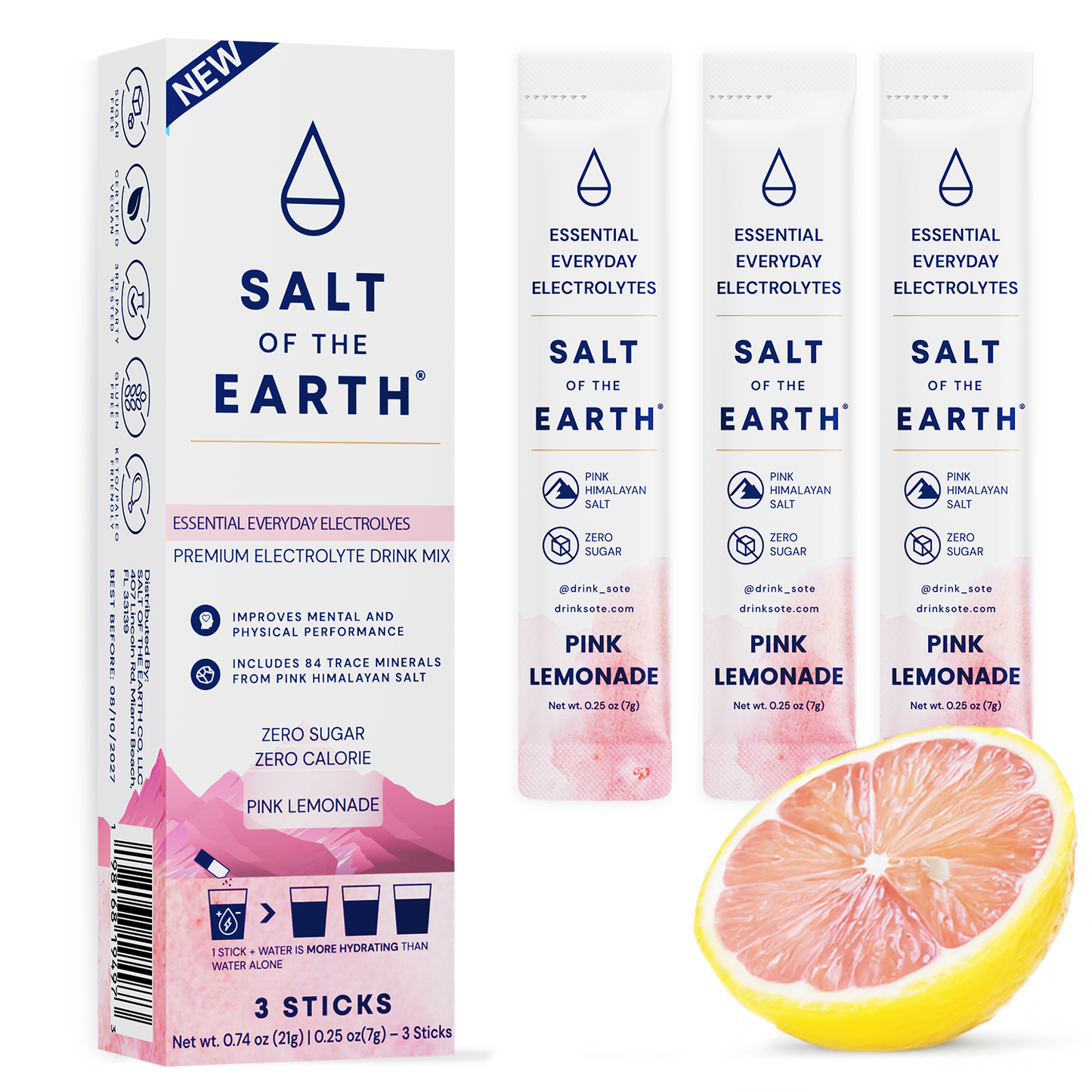 Salt of the Earth | Natural Electrolytes | Pink Lemonade