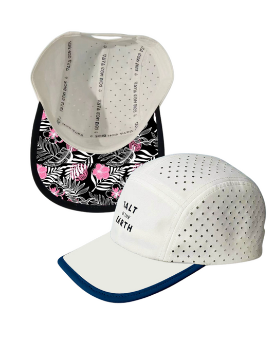 Salt of the Earth Performance Hat Black Trim Floral Print