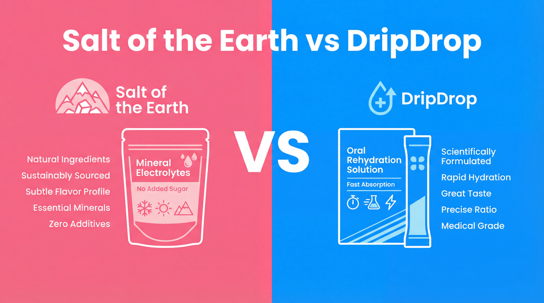 Salt of the Earth vs DripDrop: Which Electrolyte Powder Is Better?