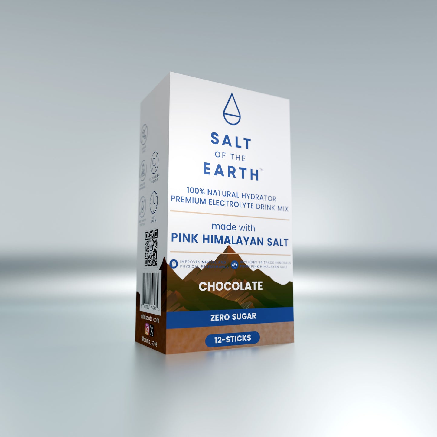 12 stick box of chocolate salt of the earth electrolytes