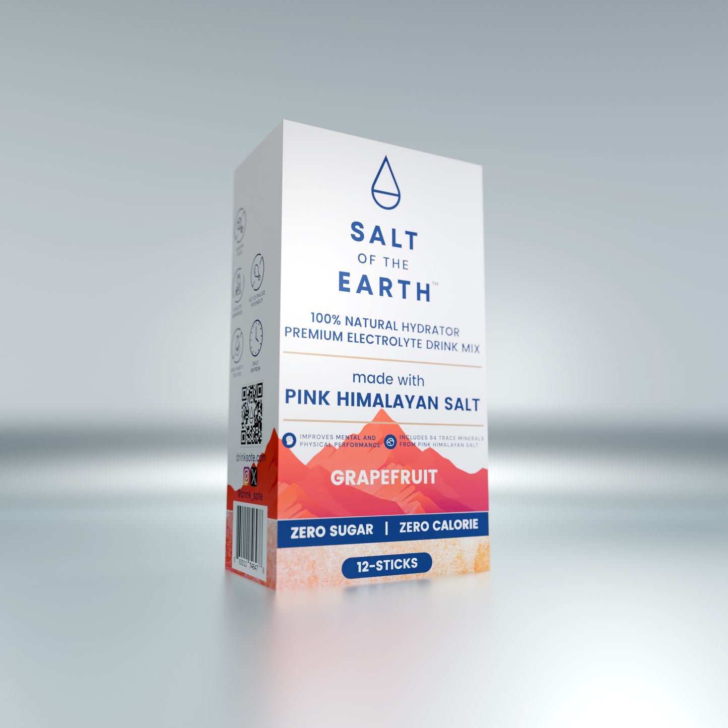 12 stick box of grapefruit salt of the earth electrolytes