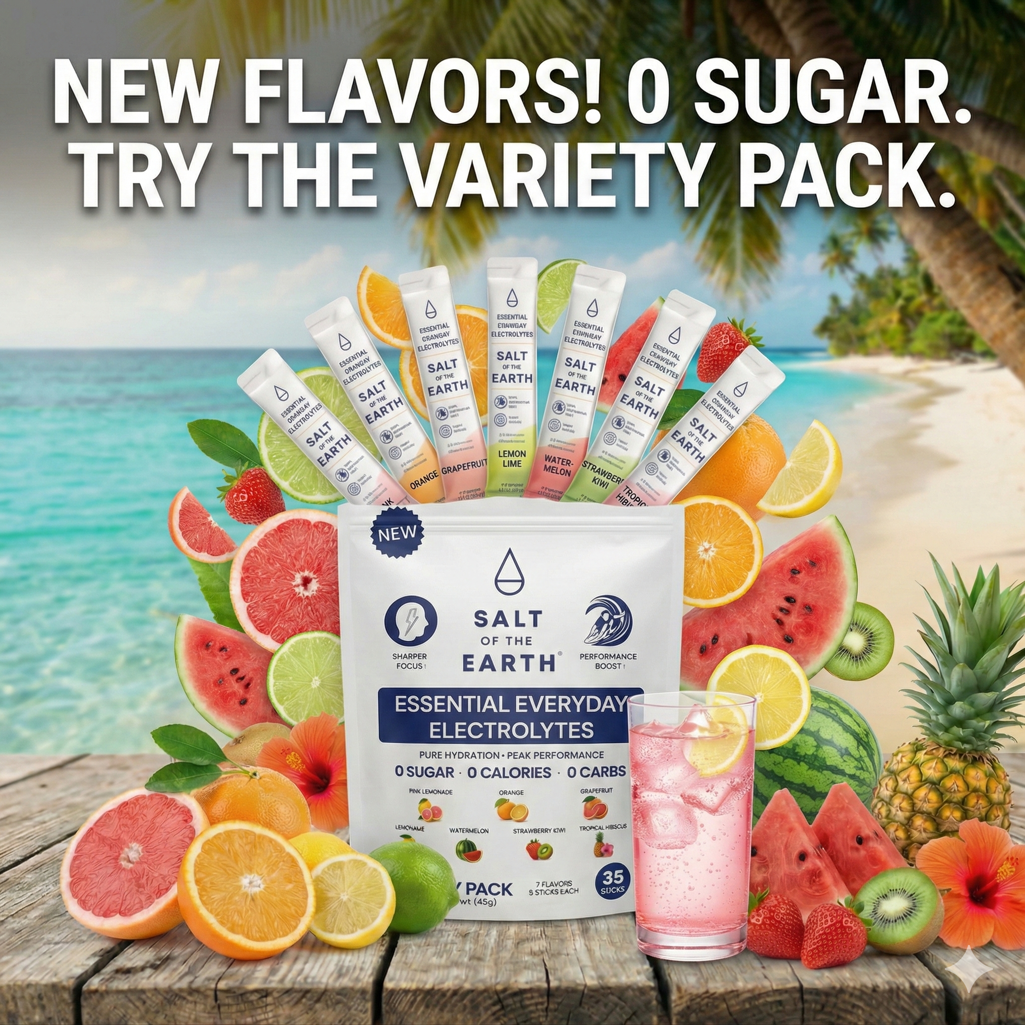 35-Stick Variety Pack, 5-sticks of each flavor
