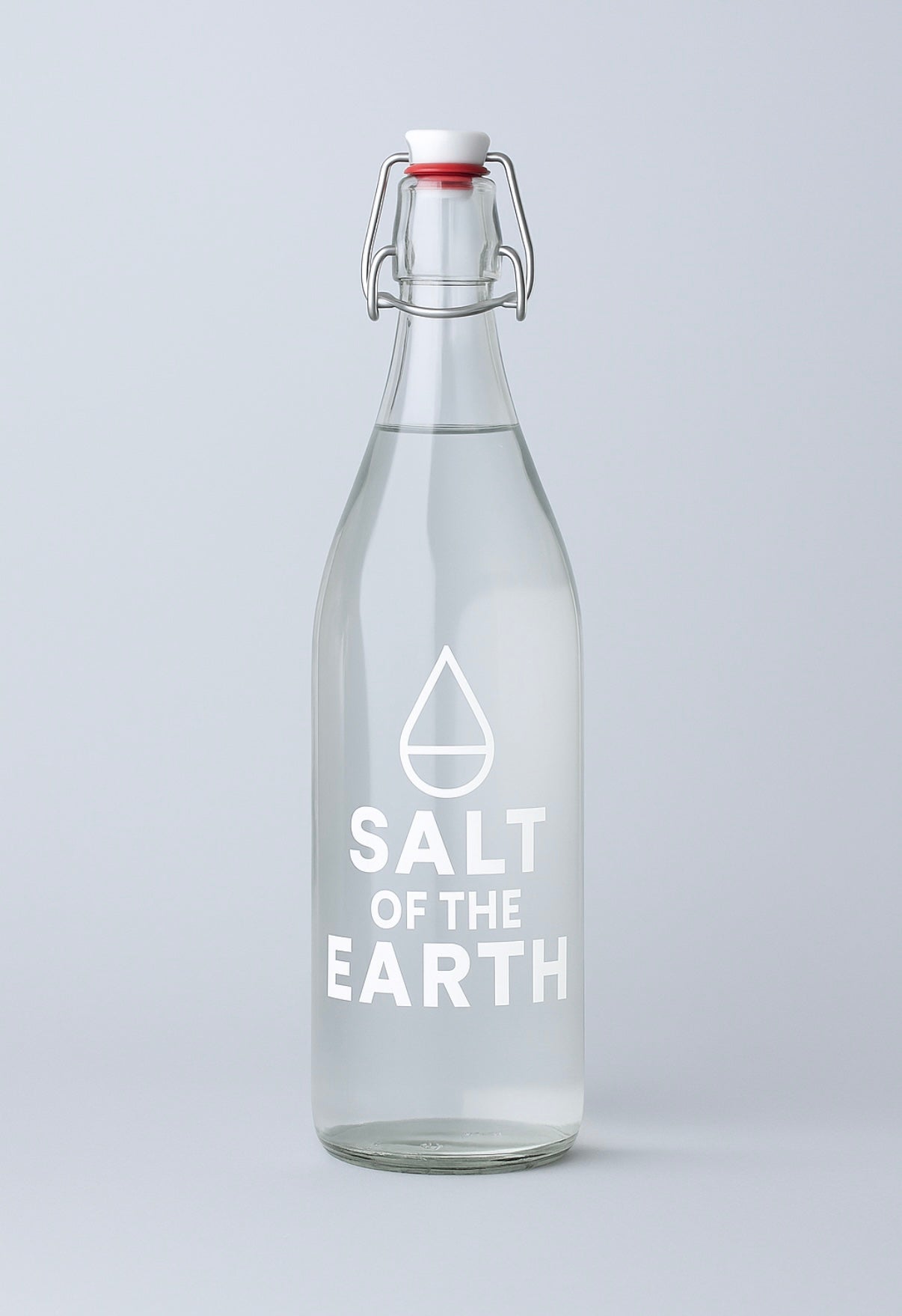 Clear Glass Swing Top Bottle