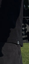 100% Merino Wool Black Hoodie
