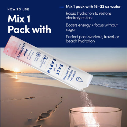 Salt of the Earth | Natural Electrolytes | Pink Lemonade