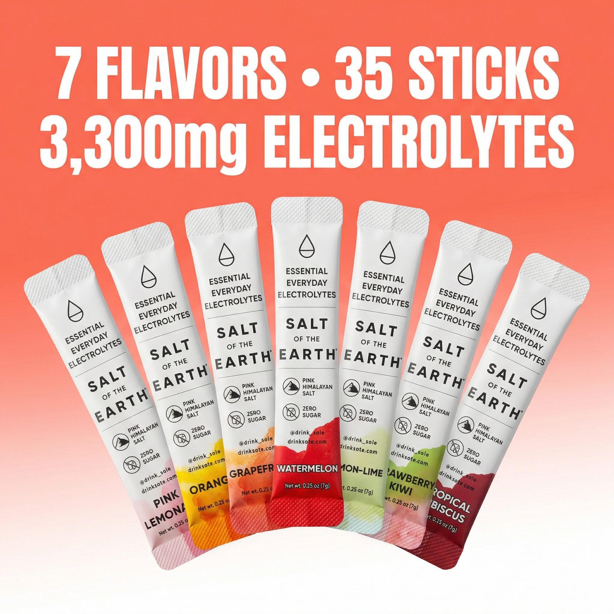 35-Stick Variety Pack, 5-sticks of each flavor
