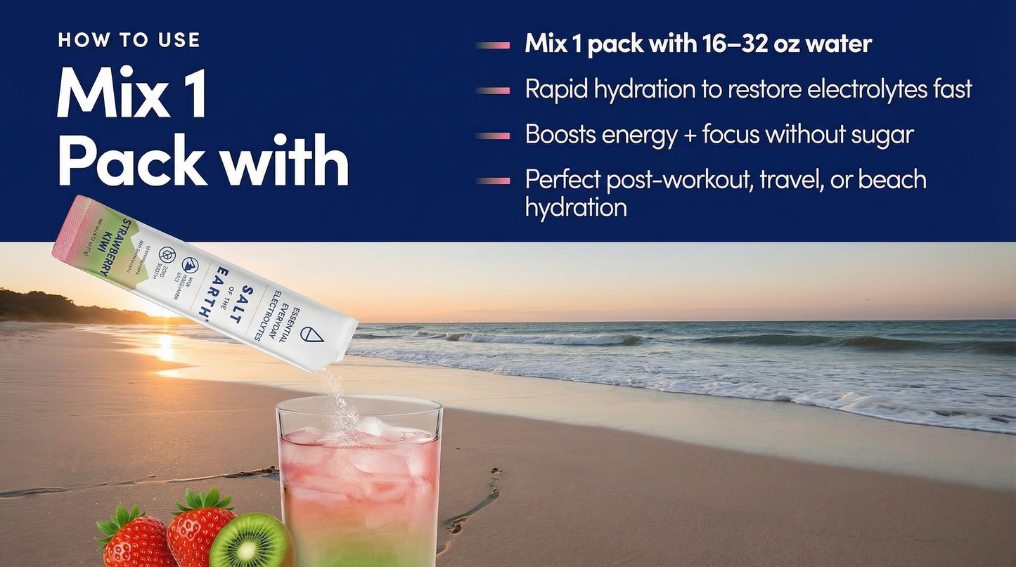 Salt of the Earth | Natural Electrolytes | Strawberry Kiwi
