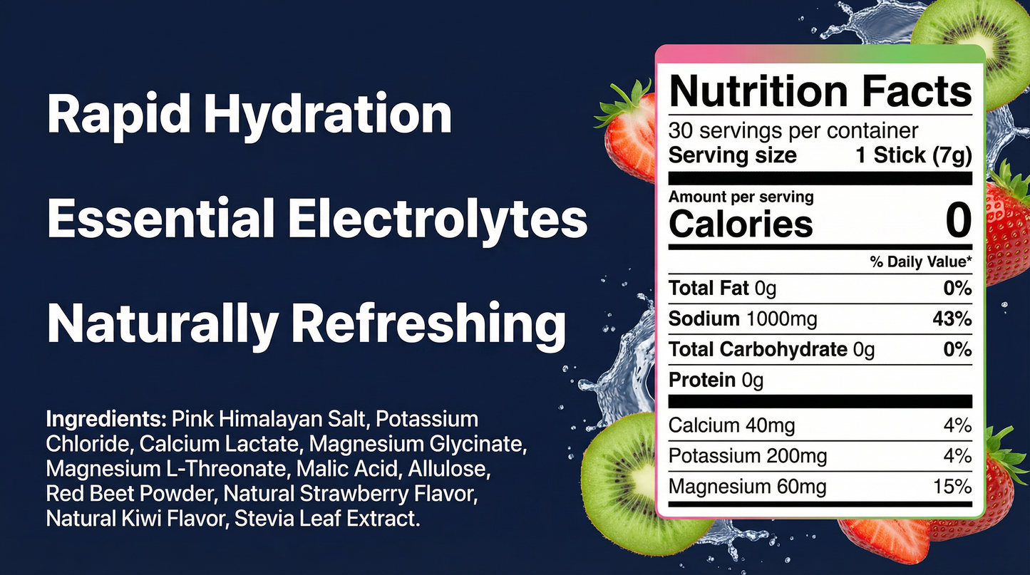 Salt of the Earth | Natural Electrolytes | Strawberry Kiwi